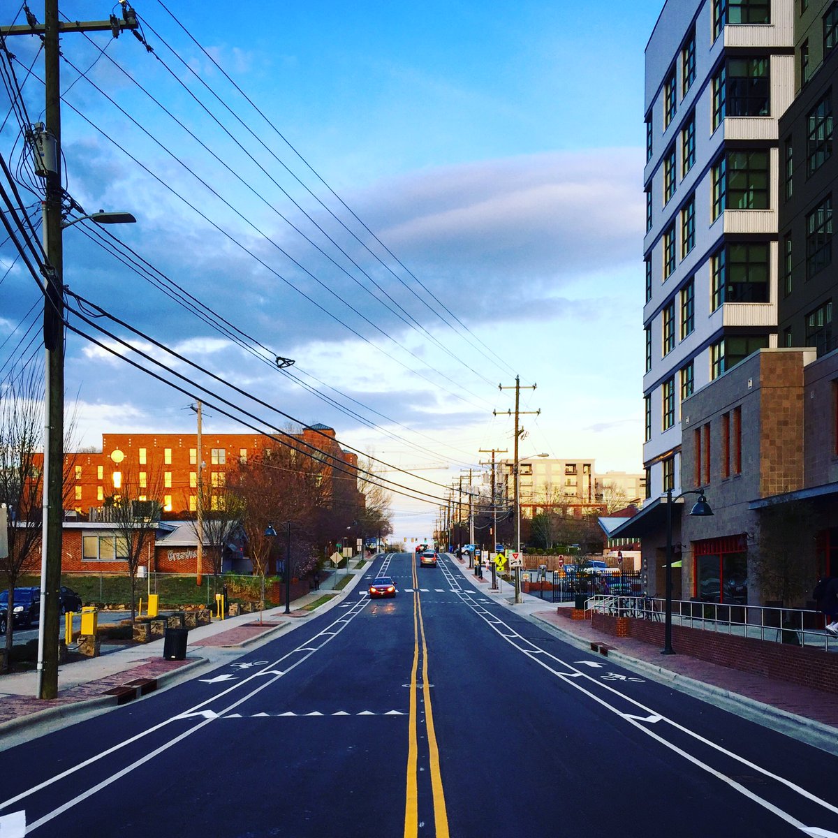 Bike lanes on Rosemary Street